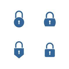 lock icon vector design symbol