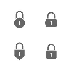 lock icon vector design symbol