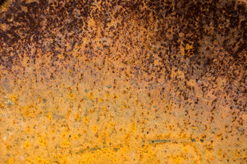 Background of old steel wall to rust. , Copy space for text