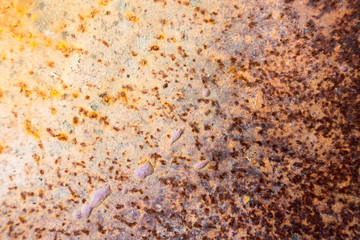 Background of old steel wall to rust. , Copy space for text