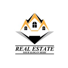 Real estate logo concept for business. House, Home and hotel type vector illustration