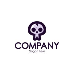 Vector design template skull logo, symbol, icon, graphic