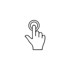hand cursor icon vector design symbol