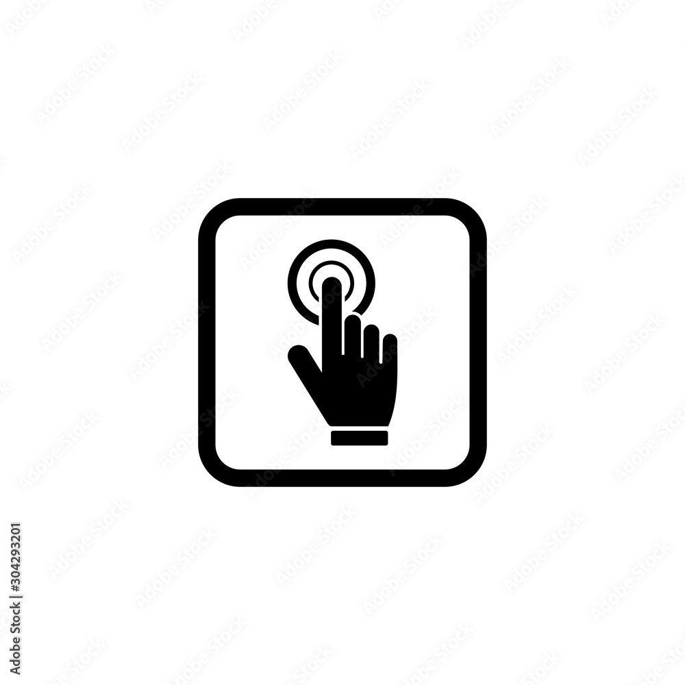 Poster hand cursor icon vector design symbol