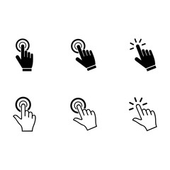 Fototapeta premium hand cursor icon vector design symbol