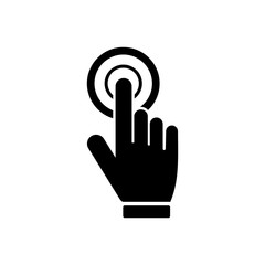 hand cursor icon vector design symbol