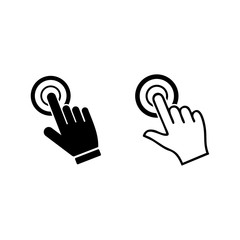 hand cursor icon vector design symbol