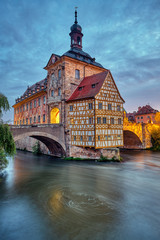 The Old Town Hall of Bamberg in Bavaria, Germany at dawn