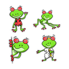 Collection of Frog Cartoon Action