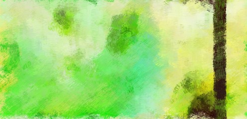abstract watercolor background with copy space for your text and light green, forest green and yellow green color