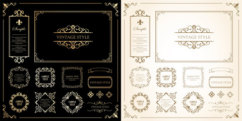 高級　フレーム　ビンテージ　アンティーク調　コピースペース　ラグジュアリー