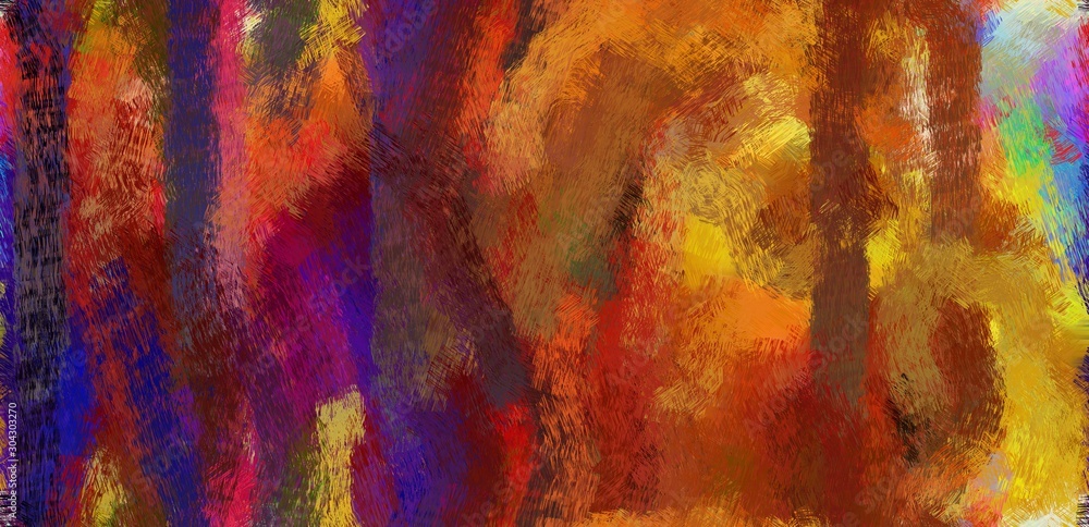 Poster abstract seamless pattern brush painted design with copy space for your text and saddle brown, very dark violet and dark khaki color. can be used as wallpaper, texture or fabric fashion printing
