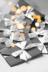 Gift vouchers with place for an inscription, with place for text, copyspace