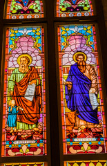 Saints Luke Stained Glass San Fernando Cathedral San Antonio Texas