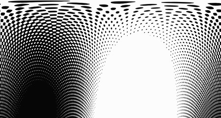 Wave halftone pop art background abstract vector comics style blank layout template with clouds beams and isolated dots pattern. For sale banner for your designe 1960s. with copy space eps10