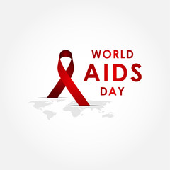 World Aids Day Vector Design Template