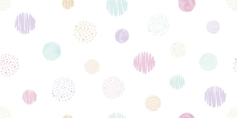 Cute geometric background. Seamless pattern.Vector. かわいい幾何学パターン