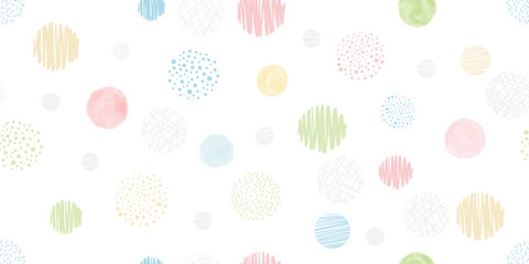 Fototapeta Cute geometric background. Seamless pattern.Vector. かわいい幾何学パターン obraz