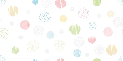 Meubelstickers Cute geometric background. Seamless pattern.Vector. かわいい幾何学パターン © tabosan