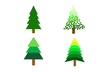 Christmas tree on a white background.