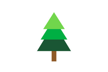 Christmas tree on a white background.