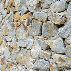Stone background, texture of stone grey brick wall