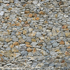 Stone background, texture of stone grey brick wall