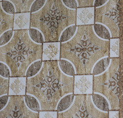 gray kitchen ceramic tile with abstract geometric mosaic pattern