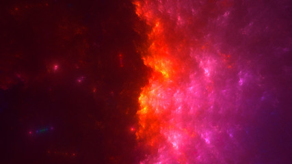 3D rendering abstract fantasy light fractal background