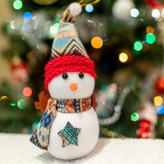cheerful snowman
