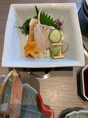 yummy dish with sushi Japanese food