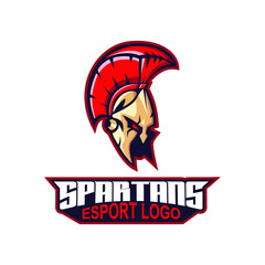 Spartan Helmet Knight E Sport Logo Icon