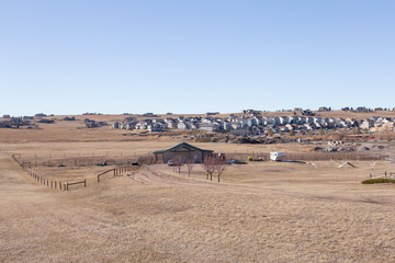 New high-density development in rural Elizabeth, Colorado