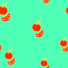 seamless background with fruits and berries