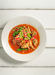 spicy sardines fish in tomato sauce