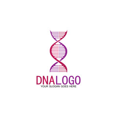 DNA vector logo design template.modern medical logotype.laboratory science icon symbol.colorful pharmacology sign-vector