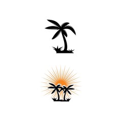 Set Tree icon Vector Illustration design Logo