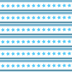Abstract seamless pattern.Horizontal striped with stars.Can be used for wallpaper,fabric, web page background, surface textures.