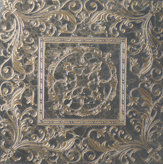 kitchen ceramic tile with abstract floral mosaic pattern