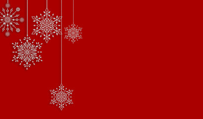 Naklejka na ściany i meble christmas background with snowflakes and place for your text