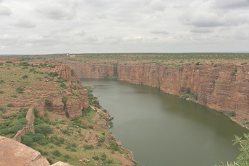 Fototapeta na wymiar Gandikota Pennar river view point, Andhra Pradesh