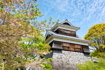 Fototapeta premium Kumamoto Castle , Kumamoto in Kumamoto Prefecture