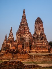 Fototapeta premium Wat Chaiwatthanaram temple in Ayutthaya Historical Park, Thailand