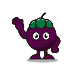 mangiest mascot cartoon design vector