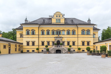 Fototapeta na wymiar 26 May, 2019. Austria, Hellbrunn. Castle and water gardens