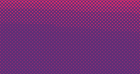 Red halftone pop art background abstract vector comics style blank layout template with clouds beams and isolated dots pattern. For sale banner for your designe 1960s. with copy space eps10