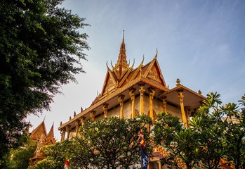 Preah Puth Mean Bon, a buddhist temple of Phnom Penh, Cambodia