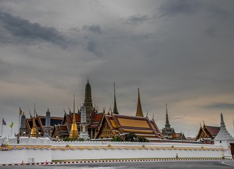 Fototapeta premium Royal Palace (cloudy day), Bangkok, Thailand