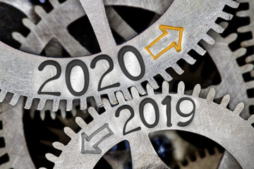 Metal Wheels with New Year 2020