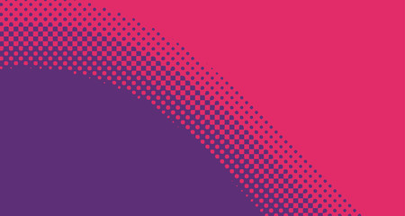 Fototapeta premium Red halftone pop art background abstract vector comics style blank layout template with clouds beams and isolated dots pattern. For sale banner for your designe 1960s. with copy space eps10